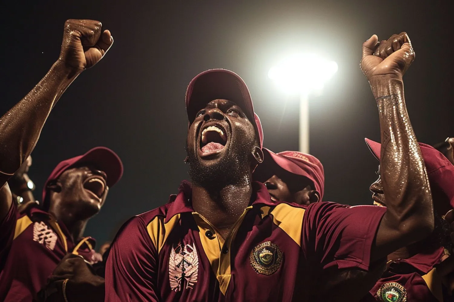 Cricket players in action during the T20 World Cup 2024 Qualifiers