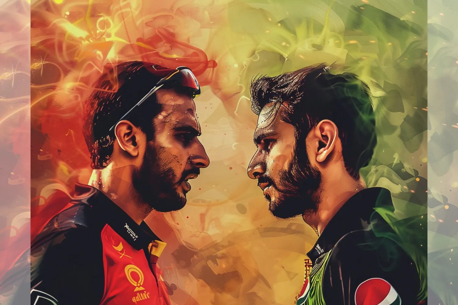 Captains of Multan Sultans and opposing team exchanging greetings before a crucial PSL 9 match