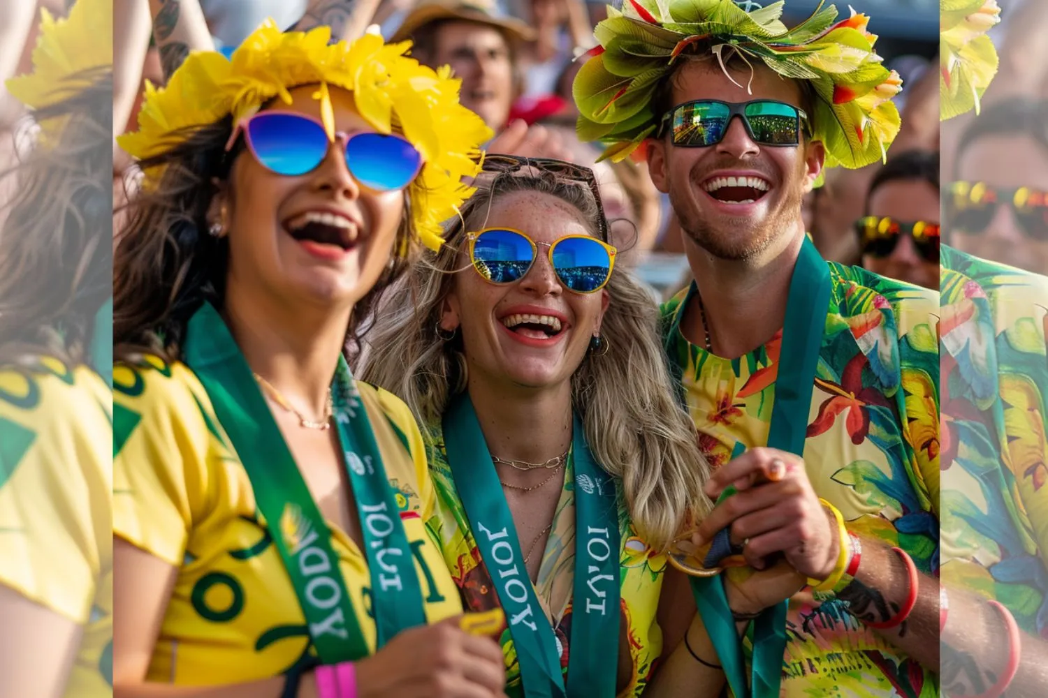 Australian Fans at t20 world cup 2021 supporting their team.