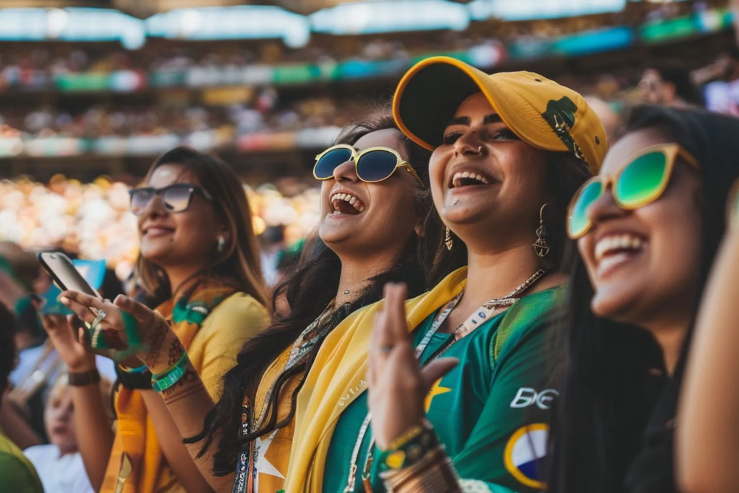 T20 World Cup fans enjoying the victory at stadium