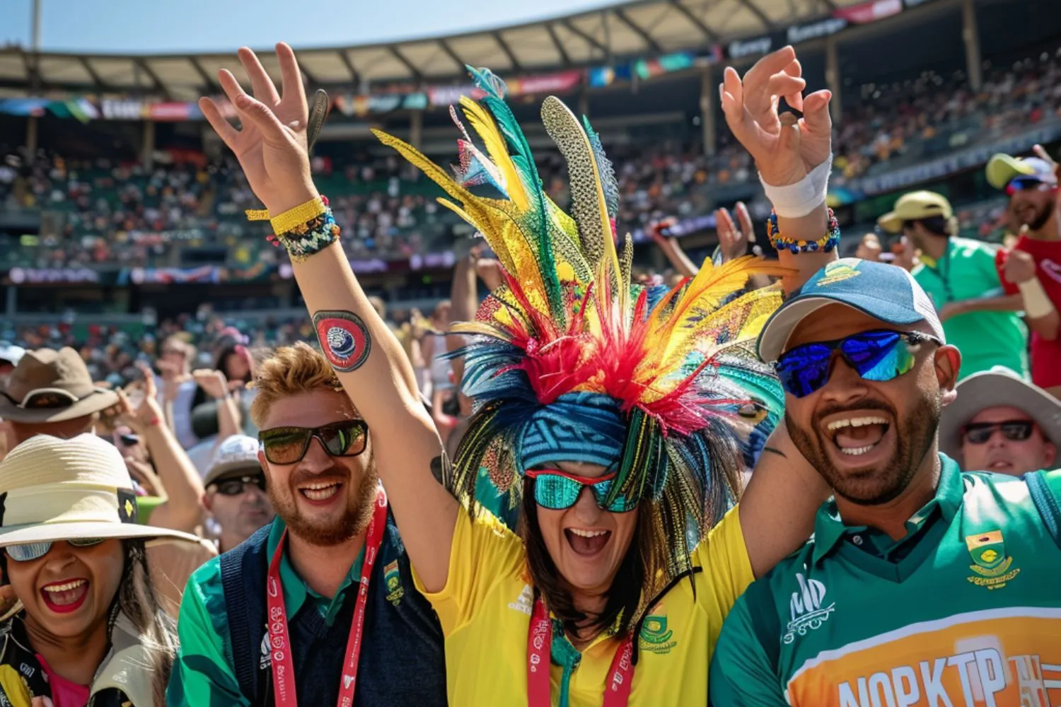 Cricket fans Enjoying match at Brian Lara Cricket Academy: T20 World Cup 2024 Thrills!