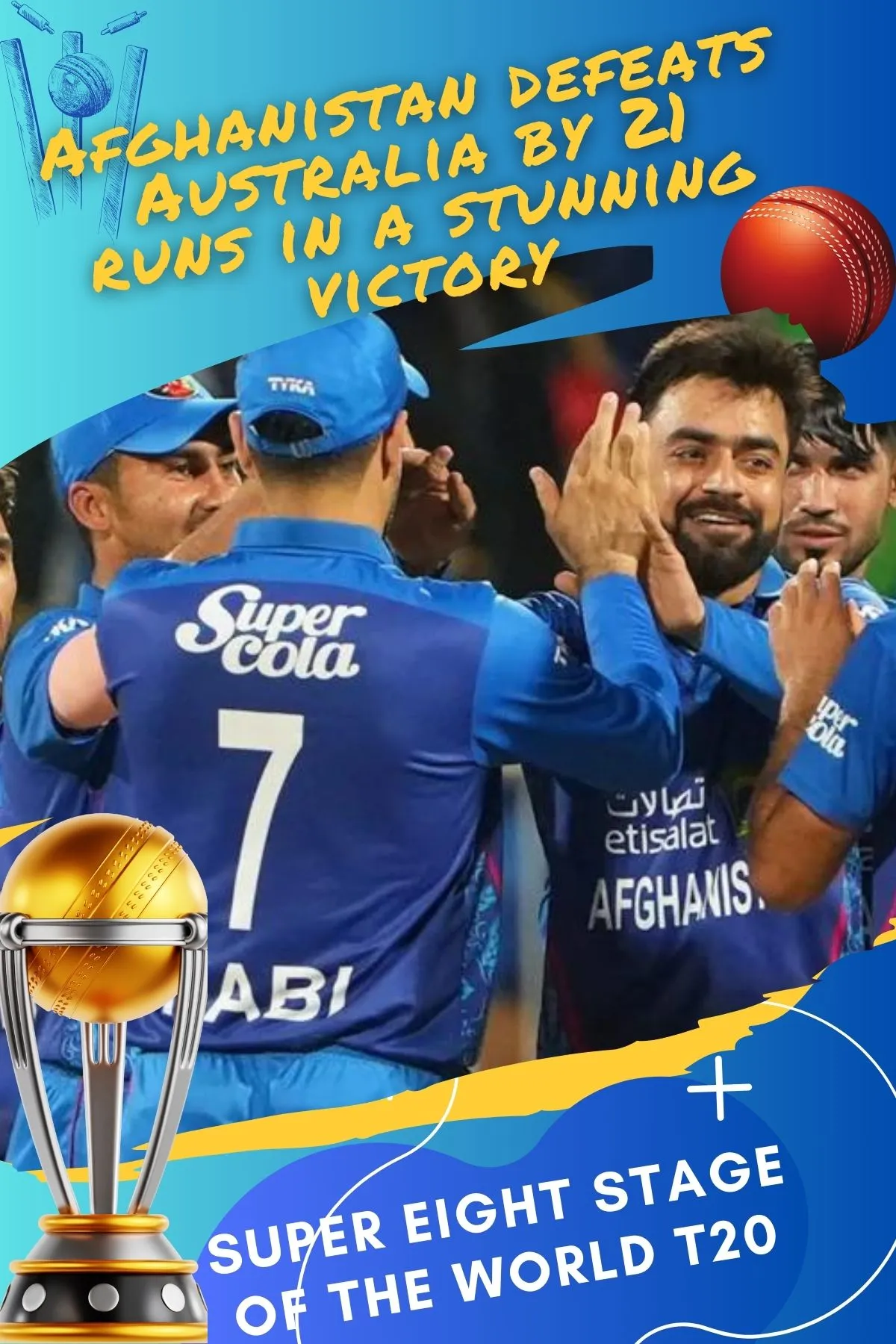 Afghanistan vs Australia Historic 21Run Victory in T20 World Cup 2024