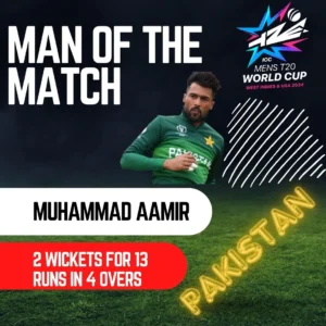 Player of the Match Amir