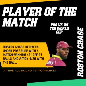 Player of The Match PNG vs WI