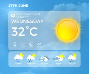 brian lara cricket academy WEATHER