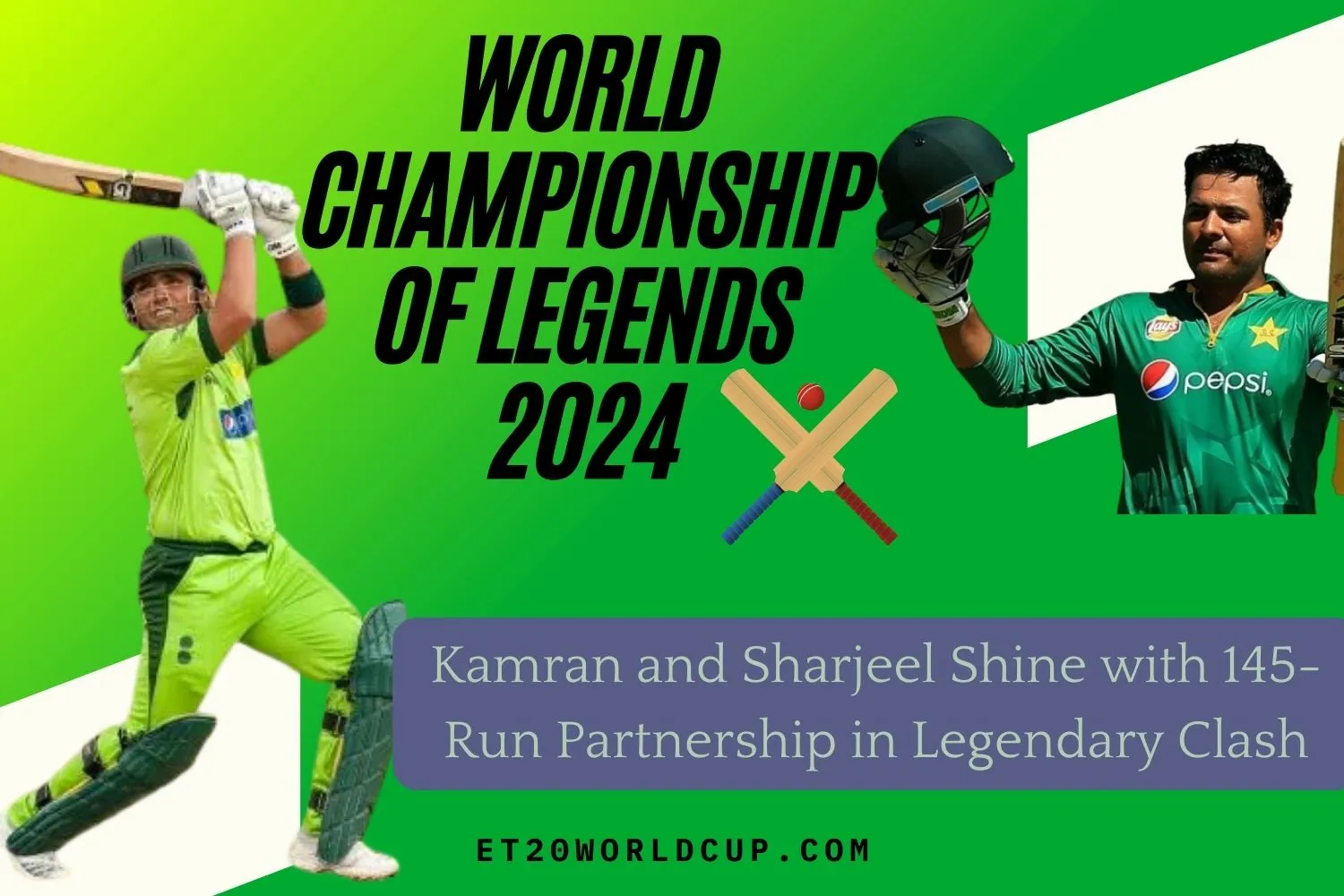 Kamran and Sharjeel Shine with 145-Run Partnership