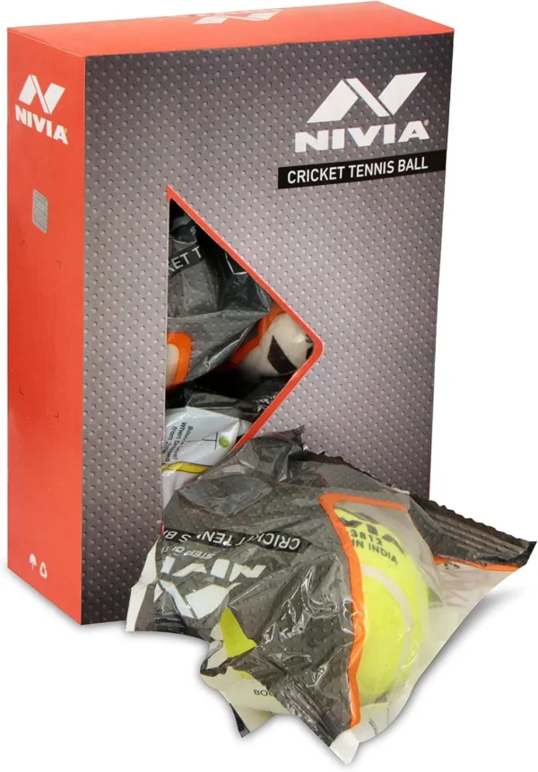 Nivia Heavy Tennis Ball Cricket Ball for Sports and Recreation version 1