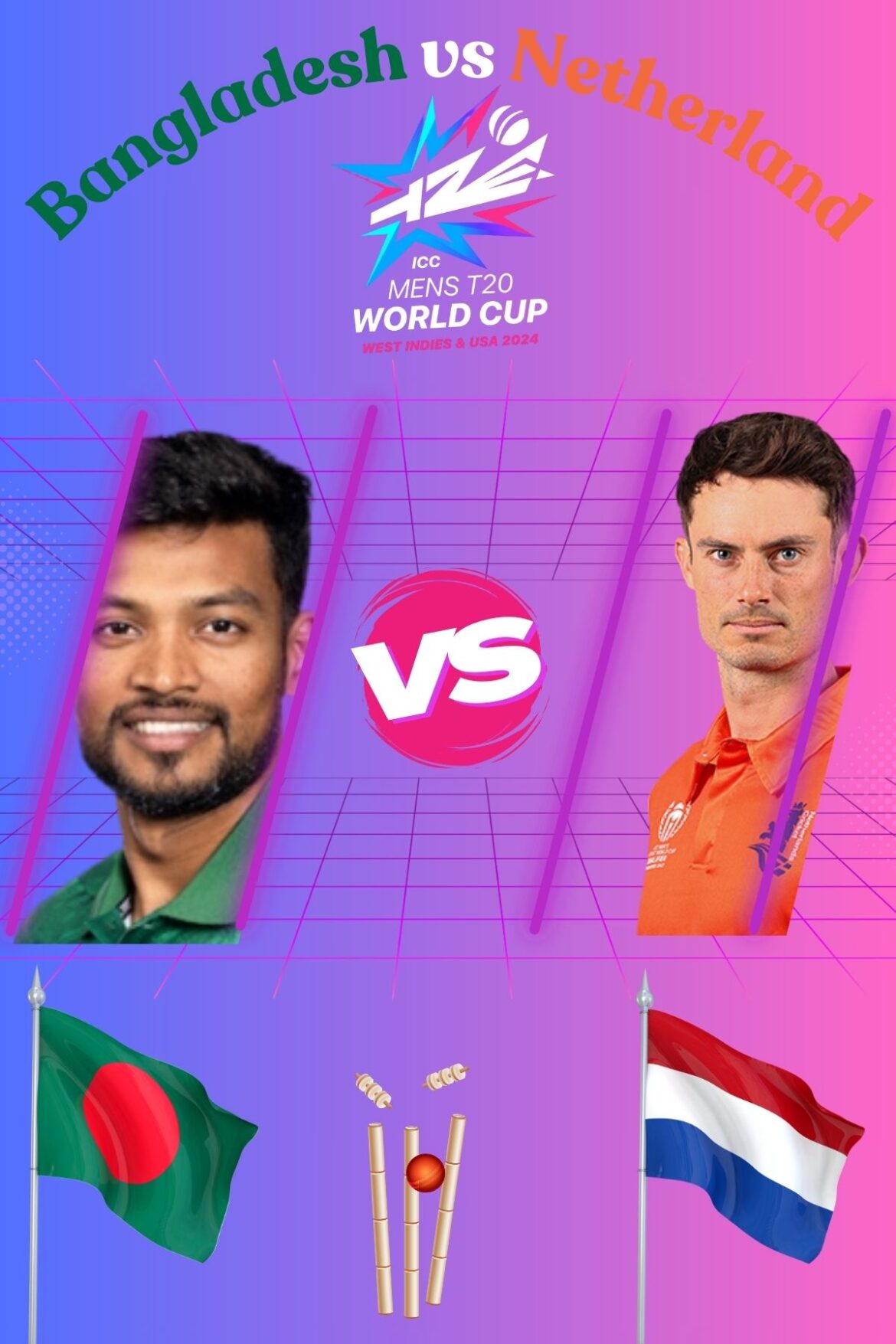 BAN vs NED t20 world cup