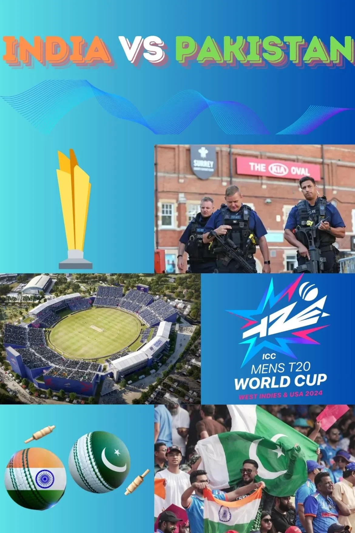 High security for India vs Pakistan t20 world cup