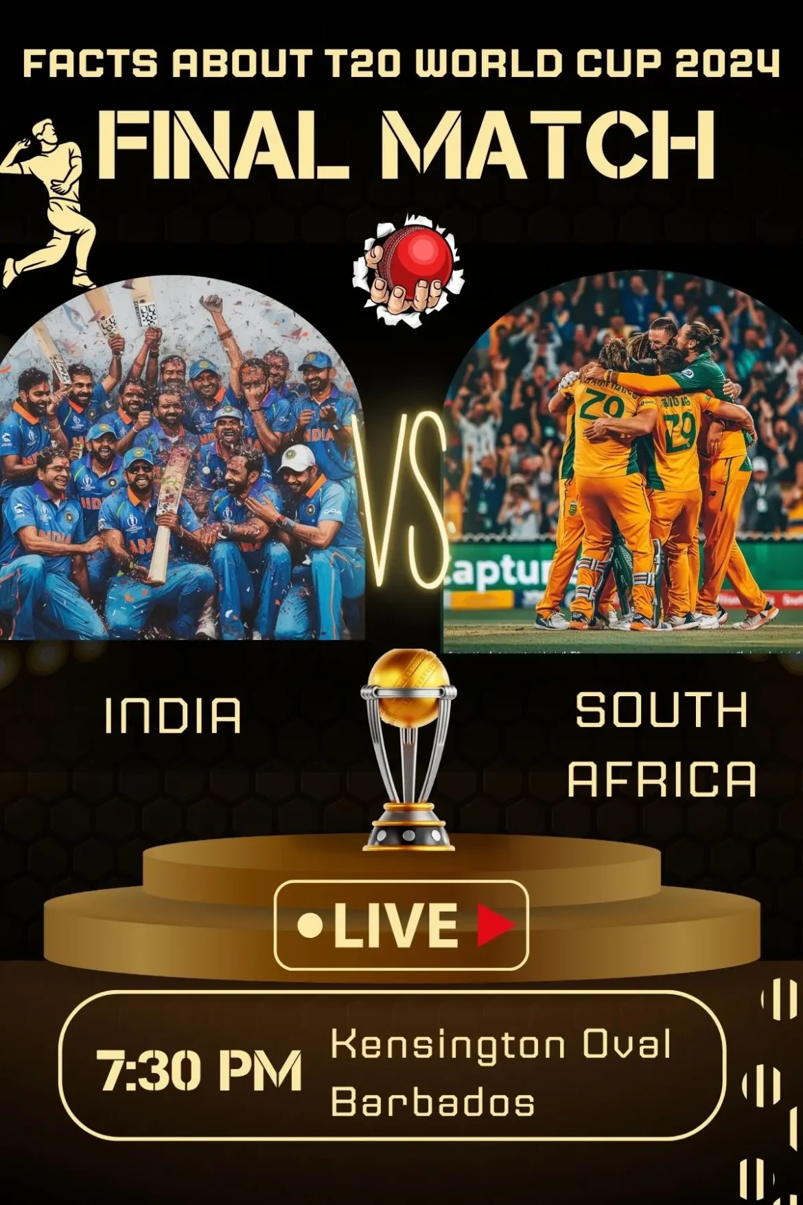 Interest facts about India vs South Africa final