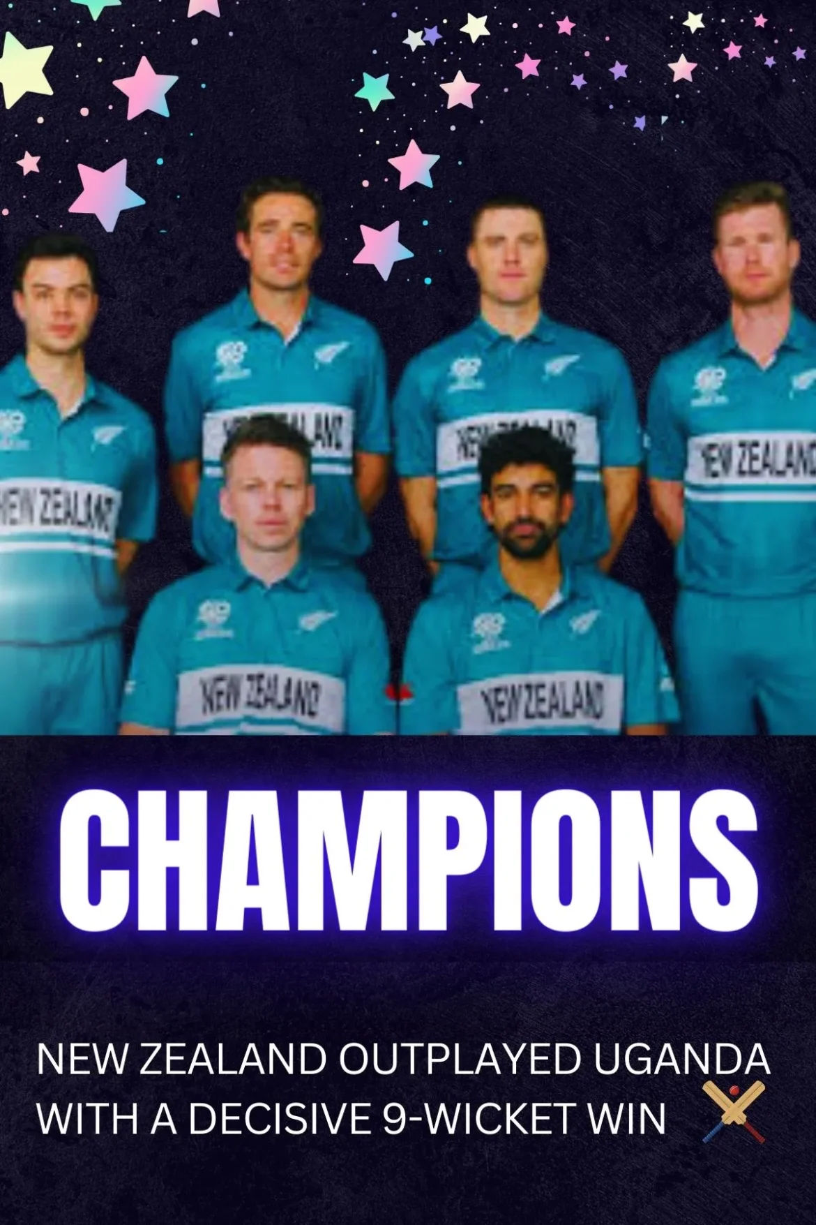 NEW ZEALAND DOMINATES UGANDA IN THE T20 WORLD CUP 2024 NEW ZEALAND DOMINATES UGANDA IN THE T20 WORLD CUP 2024