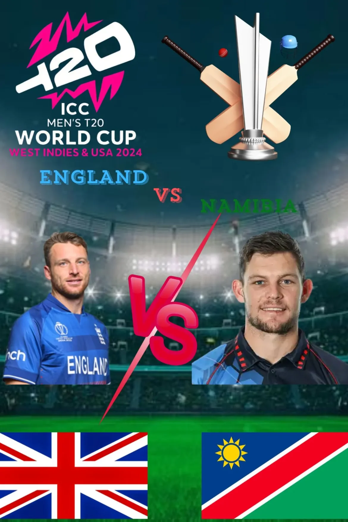 Namibia vs England t20 world cup