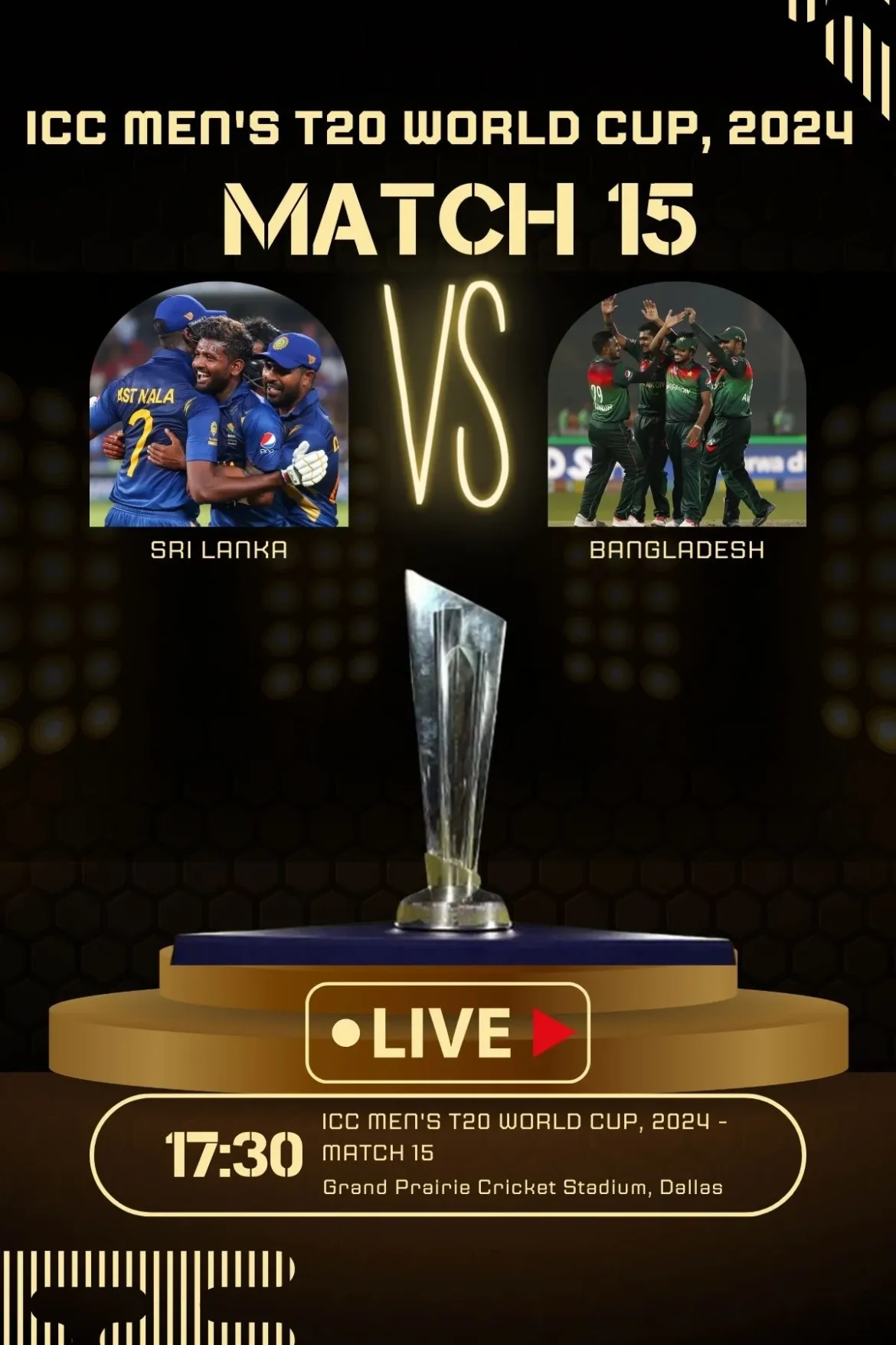 SRI LANKA VS BANGLADESH IN ICC T20 WORLD CUP 2024