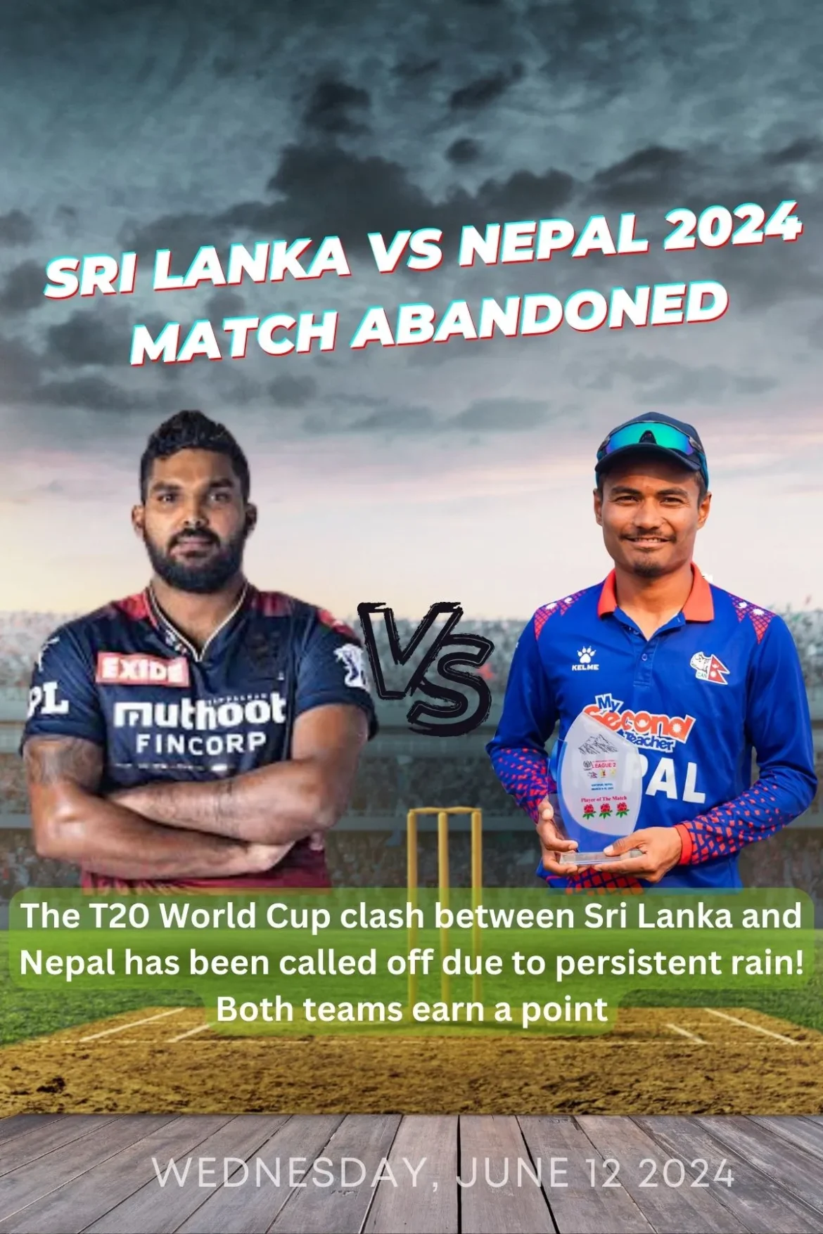 Sri lanka vs Nepal T20 World Cup 2024