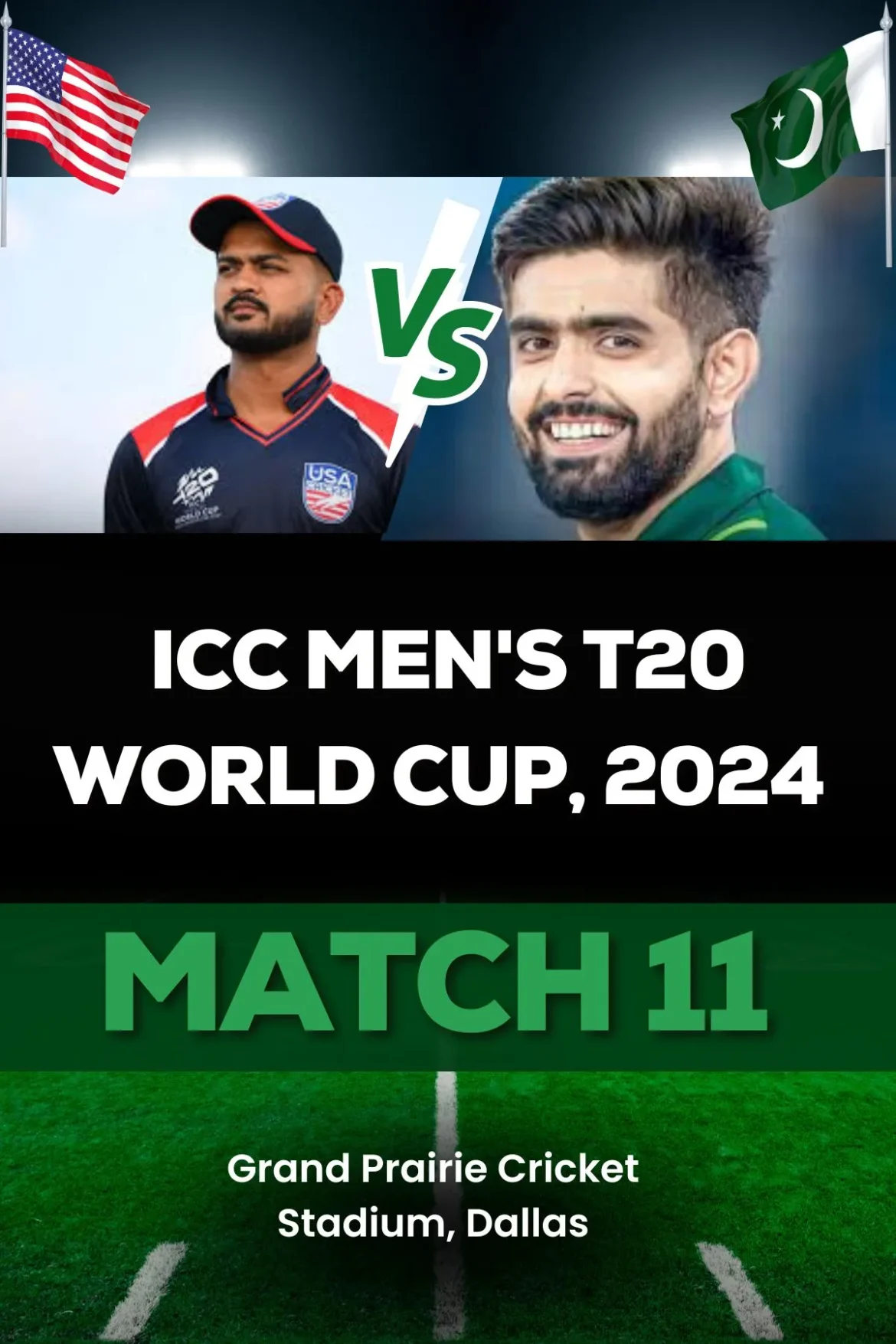 USA VS PAKISTAN in ICC T20 World Cup 2024