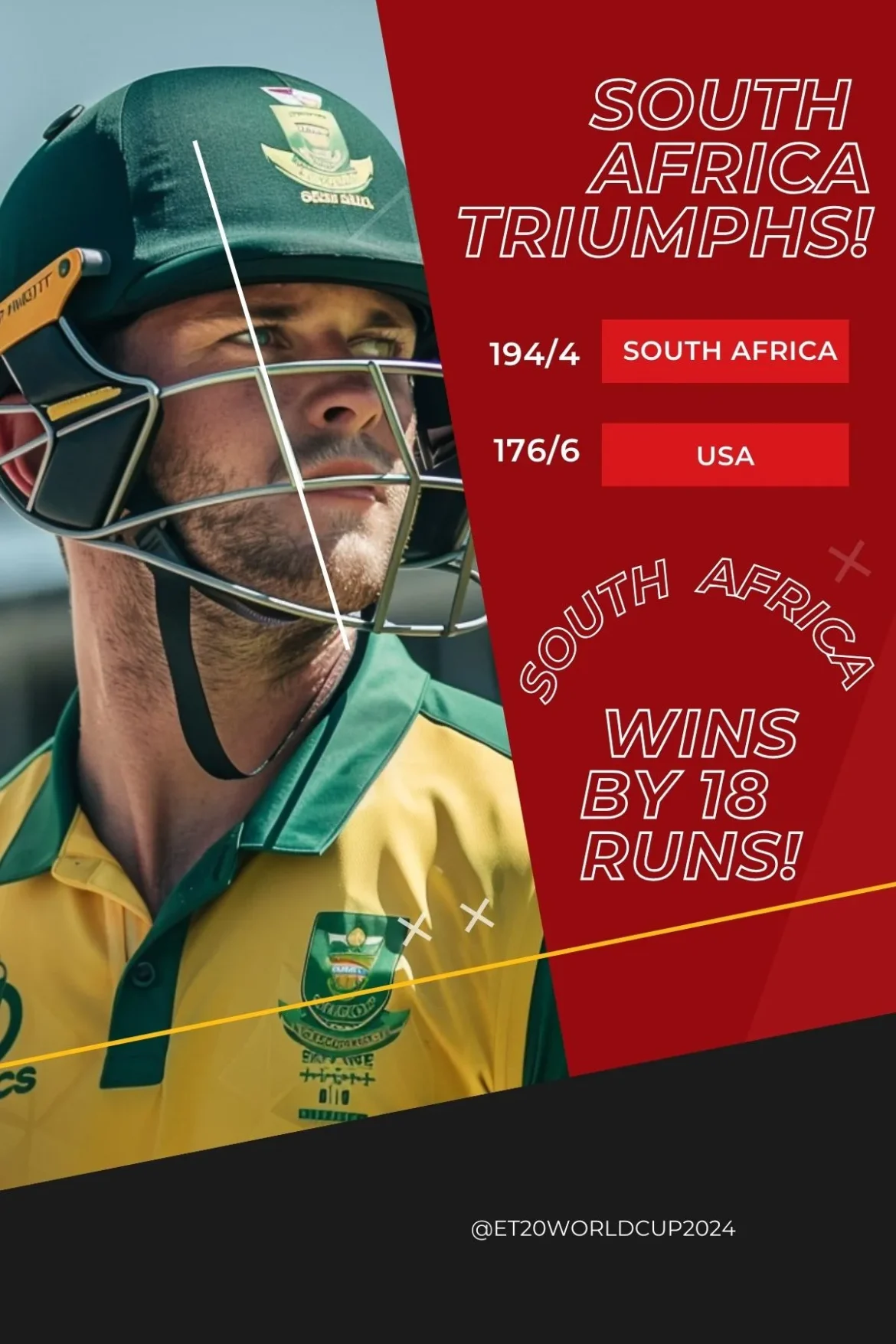 Super 8 Today Match Overview South Africa vs USA