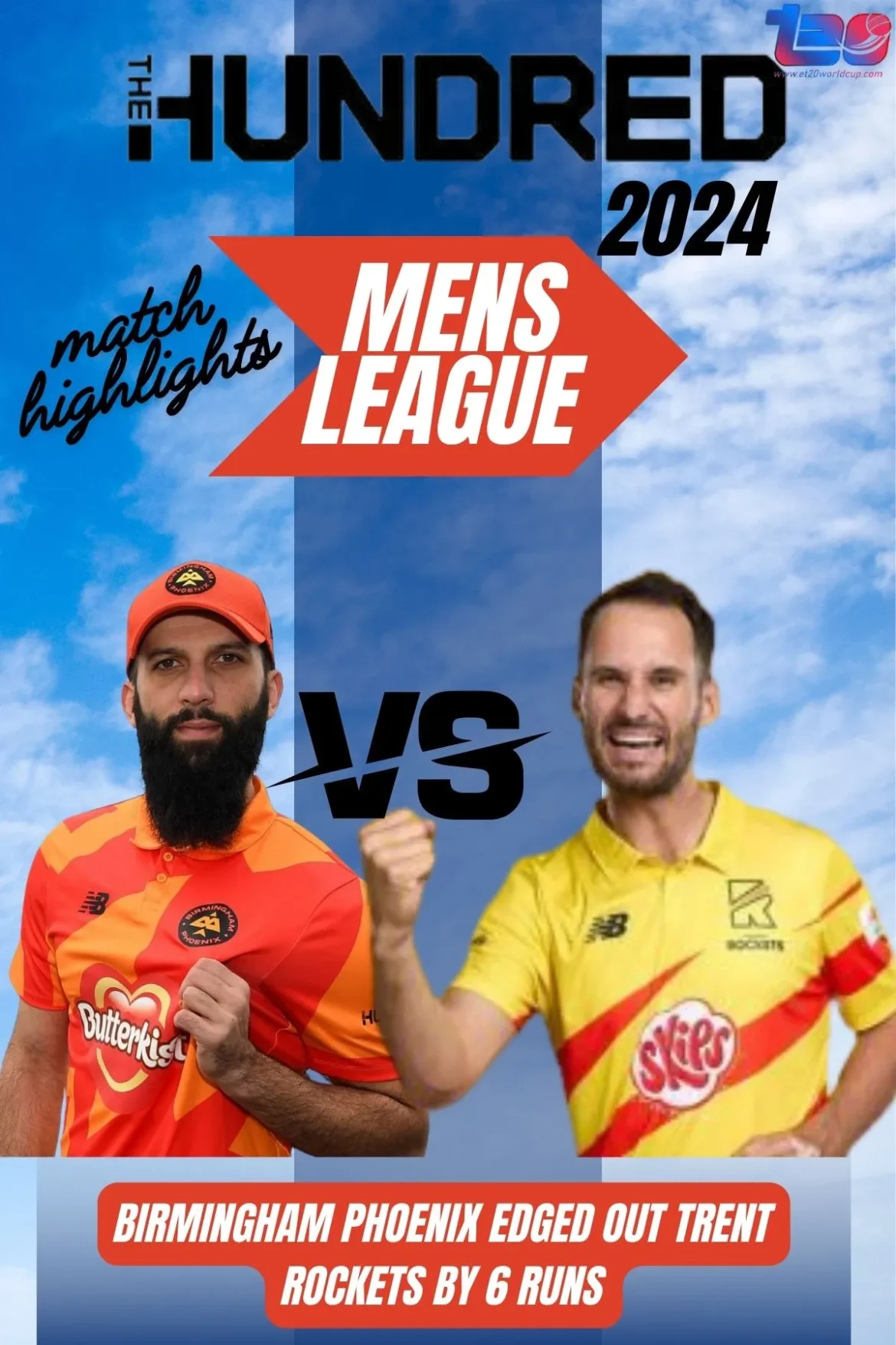 Birmingham Phoenix vs Trent Rockets match summary