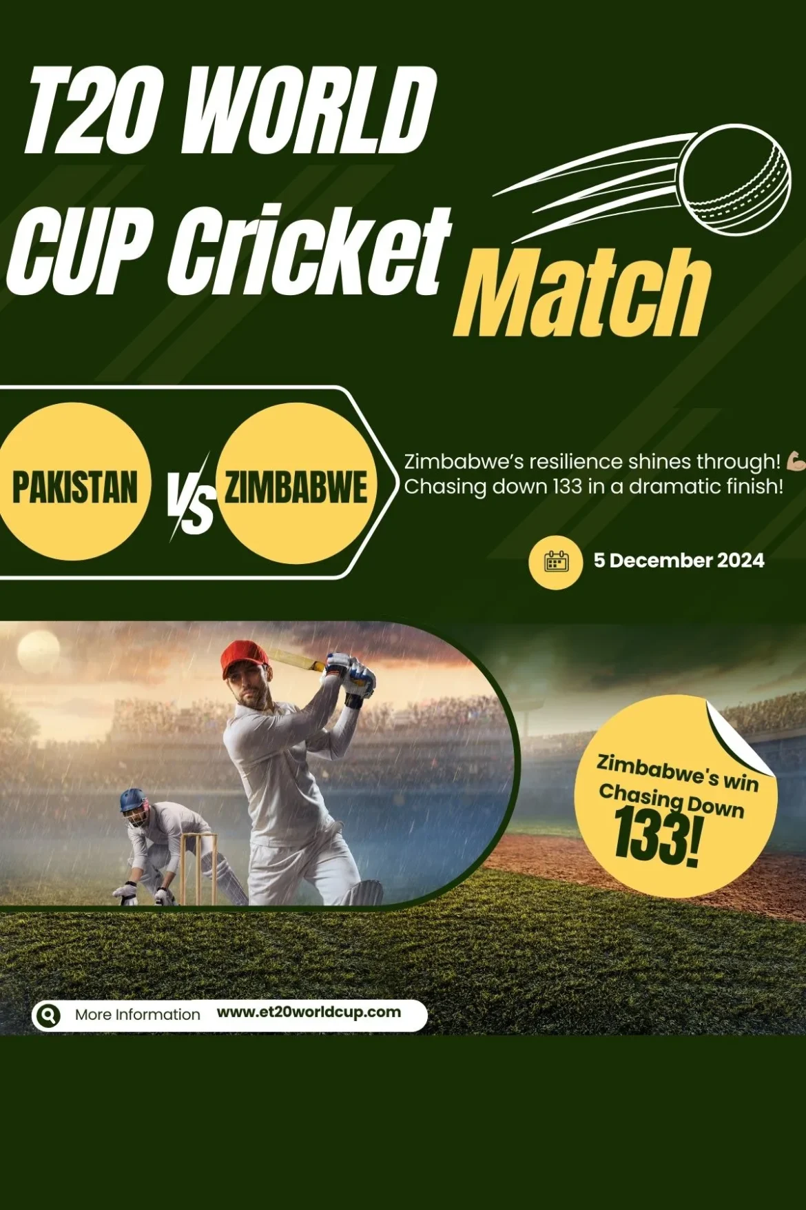 Pakistan vs Zimbabwe 3rd T20