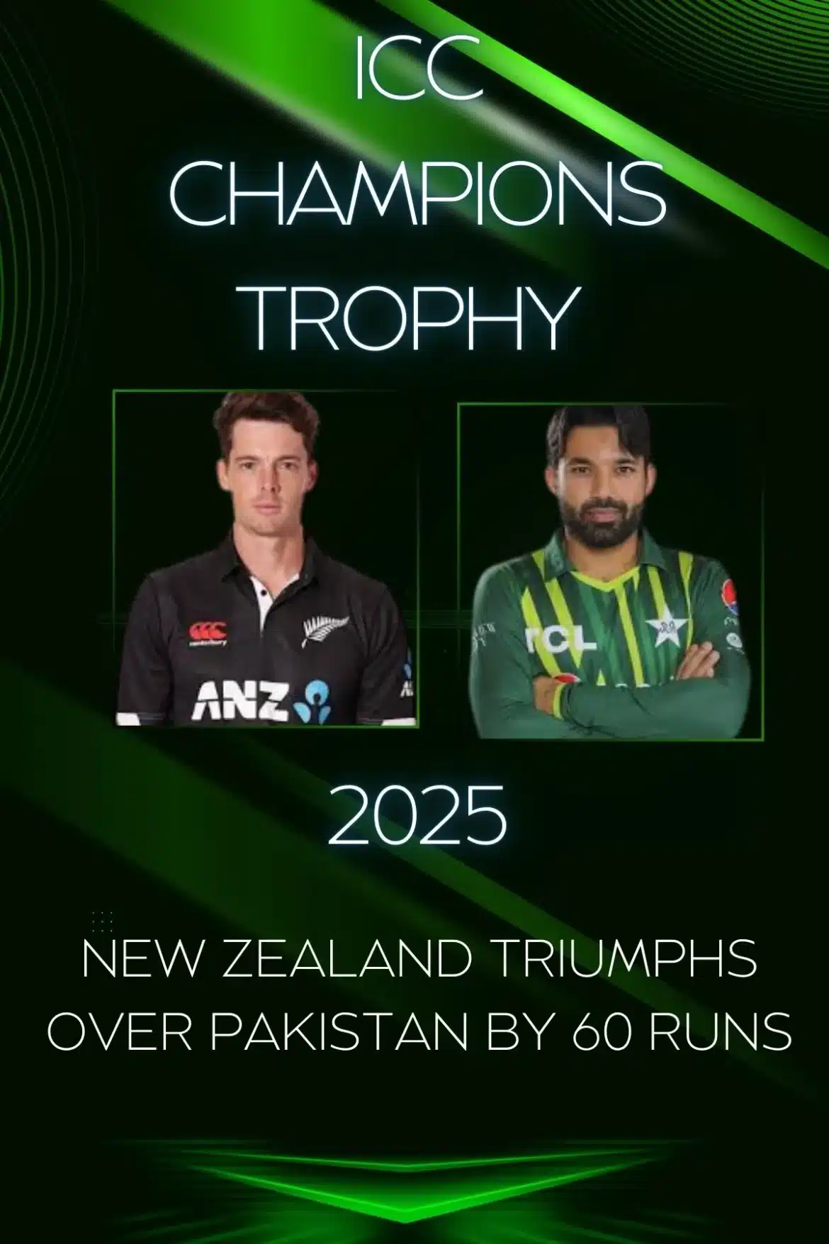 ICC Champions Trophy 2025- NZ vs Pak